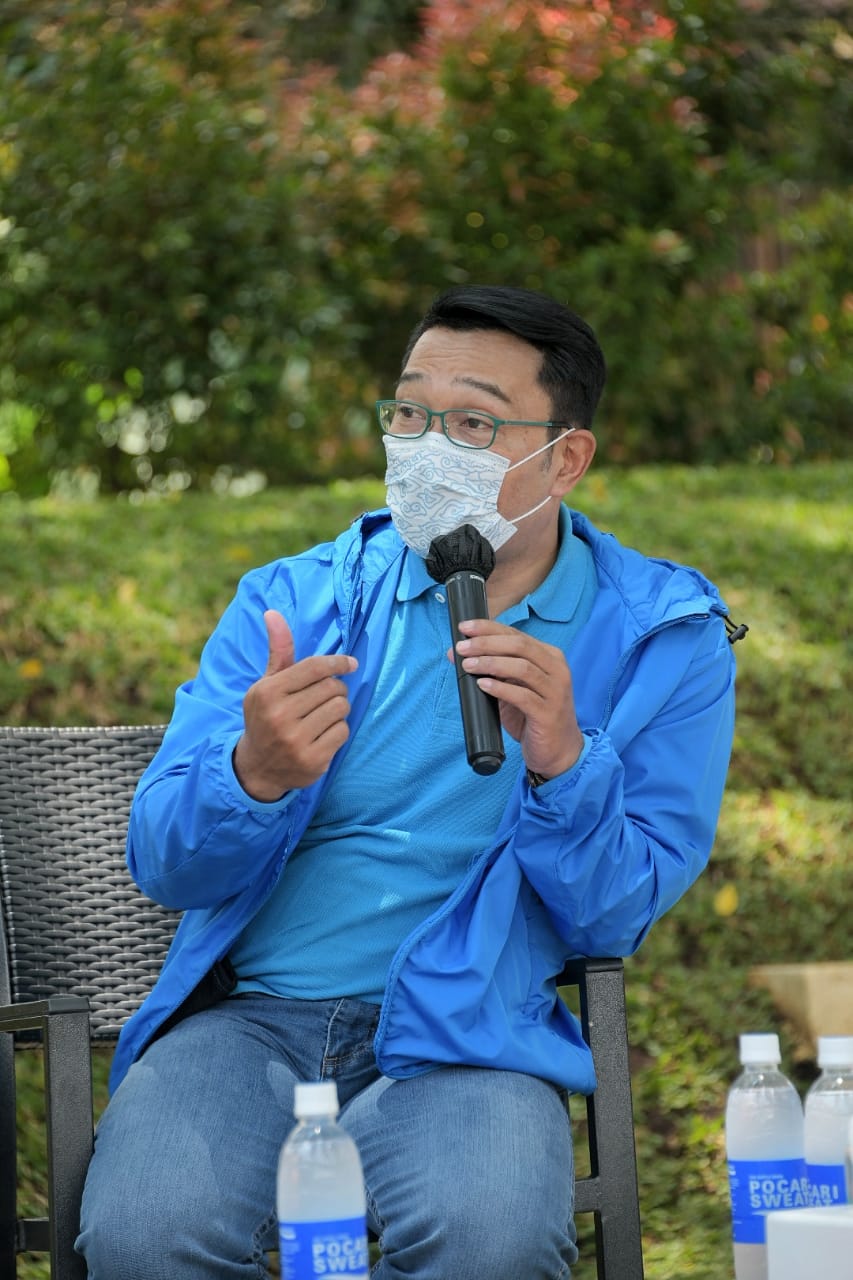 Gubernur Jabar Ridwan Kamil Apresiasi Konsep Hybrid Pocari Sweat Run Indonesia 2021