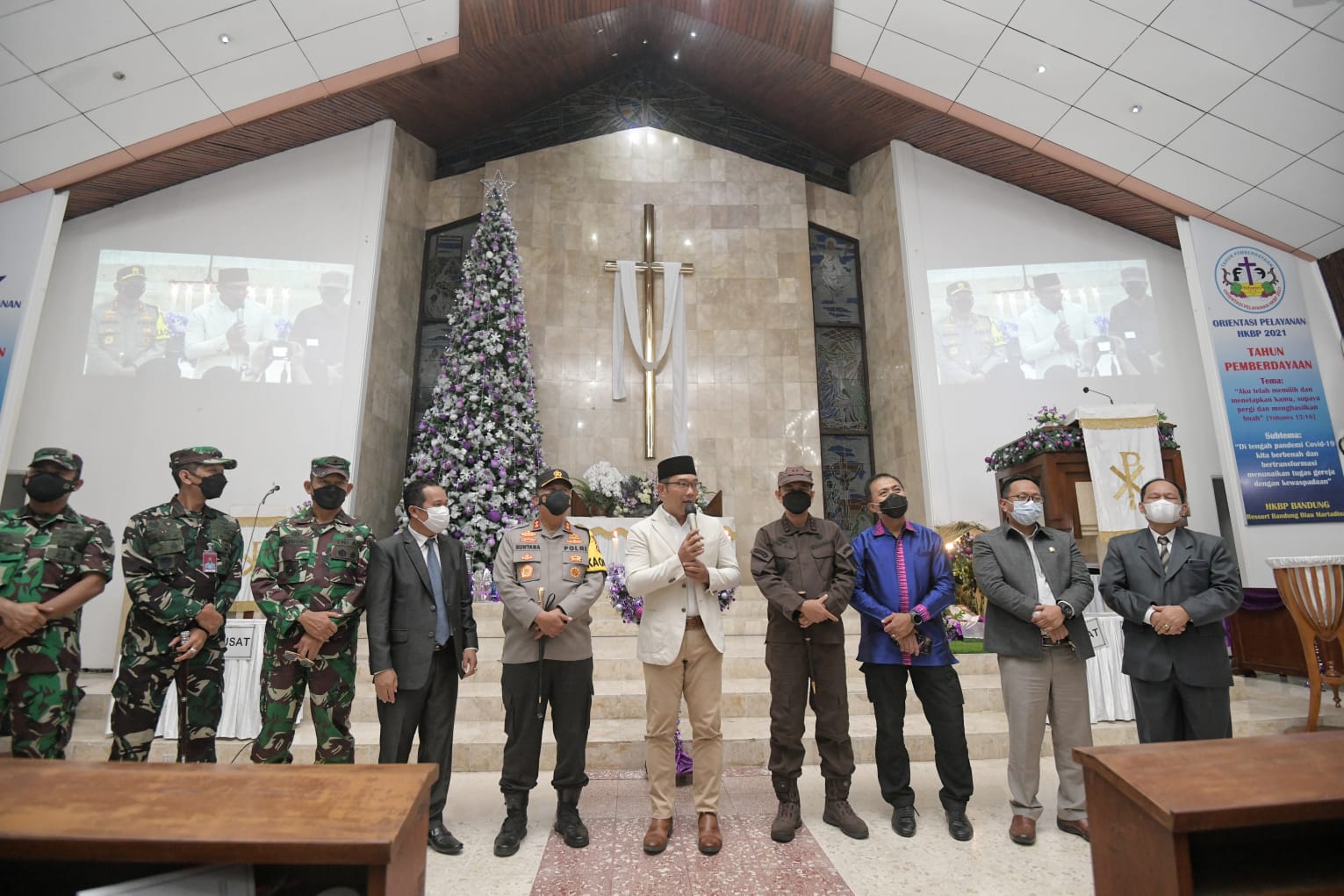 Misa di Gereja Jawa Barat Berlangsung Aman dan Nyaman