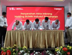 Akta Inbreng Ditandatangani, PT Len Industri Resmi Nakhodai Holding BUMN Industri Pertahanan Defend ID