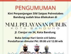 Masyarakat Kota Bandung Kini Bisa Perpanjang SIM di Mal Pelayanan Publik