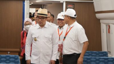 Uji Coba Kereta Cepat Jakarta – Bandung Disaksikan Dua Presiden