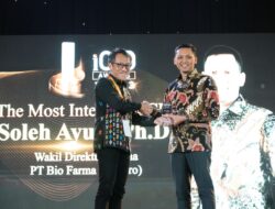 Wakil Direktur Utama Bio Farma Soleh Ayubi Raih The Most Intelligence CIO pada Ajang iCIO Awards 2023