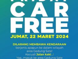 Friday Car Free, Gedung Sate Bebas Kendaraan Bermotor Tiap Jumat