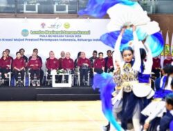 Ibu Iriana Joko Widodo Membuka Lomba Senam Kreasi Piala Ibu Negara Tahun 2024