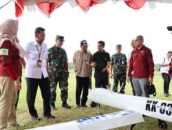PT Len Industri Uji Coba Terbang UAV DID 3.11 di Bandara Nusawiru Pangandaran