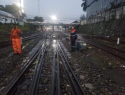 Genangan Air di Jalur Rel Emplasemen Stasiun Bandung Sudah Surut, Jalur Kereta Aman Dilalui