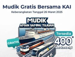 Mudik Gratis Bersama Kementerian BUMN, KAI Sediakan 400 Tiket pada 26 Maret 2025