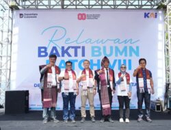 KAI Fasilitasi Relawan Bakti BUMN Batch VIII di Desa Hatinggian, Toba