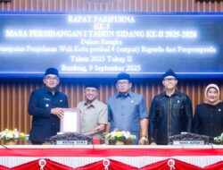 Wali Kota Bandung Sampaikan Usulan 4 Raperda Baru Kepada DPRD