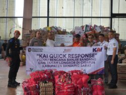 KAI Daop 2 Bandung Salurkan Bantuan Senilai Rp50 Juta bagi Korban Tanah Longsor di Cisarua Bandung Barat