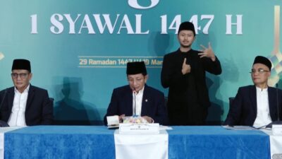Pemerintah Tetapkan 1 Syawal 1447 H pada Sabtu 21 Maret 2026
