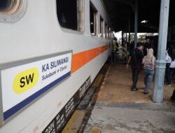 KA Lokal Siliwangi Relasi Cipatat–Sukabumi Jadi Primadona Lebaran 2026, Okupansi Tembus 201%