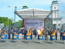 Lebih dari 44 Juta Batang Rokok Ilegal Hasil Penindakan di Jabar Dimusnahkan