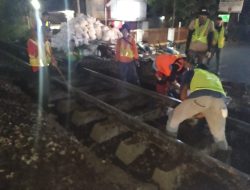 KAI Daop 2 Bandung Perbaiki Geometri Perlintasan Sebidang di 47 Titik