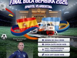 KAI Gelar Nobar Final Bola Gembira 2026 di Stasiun Yogyakarta dan Kereta Makan pada 14 Perjalanan