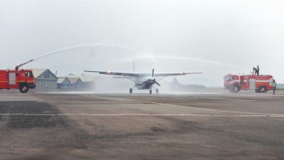 Bandara Husein Kembali Beroperasi Pasca Terpapar Abu Vulkanik Anak Gunung Krakatau